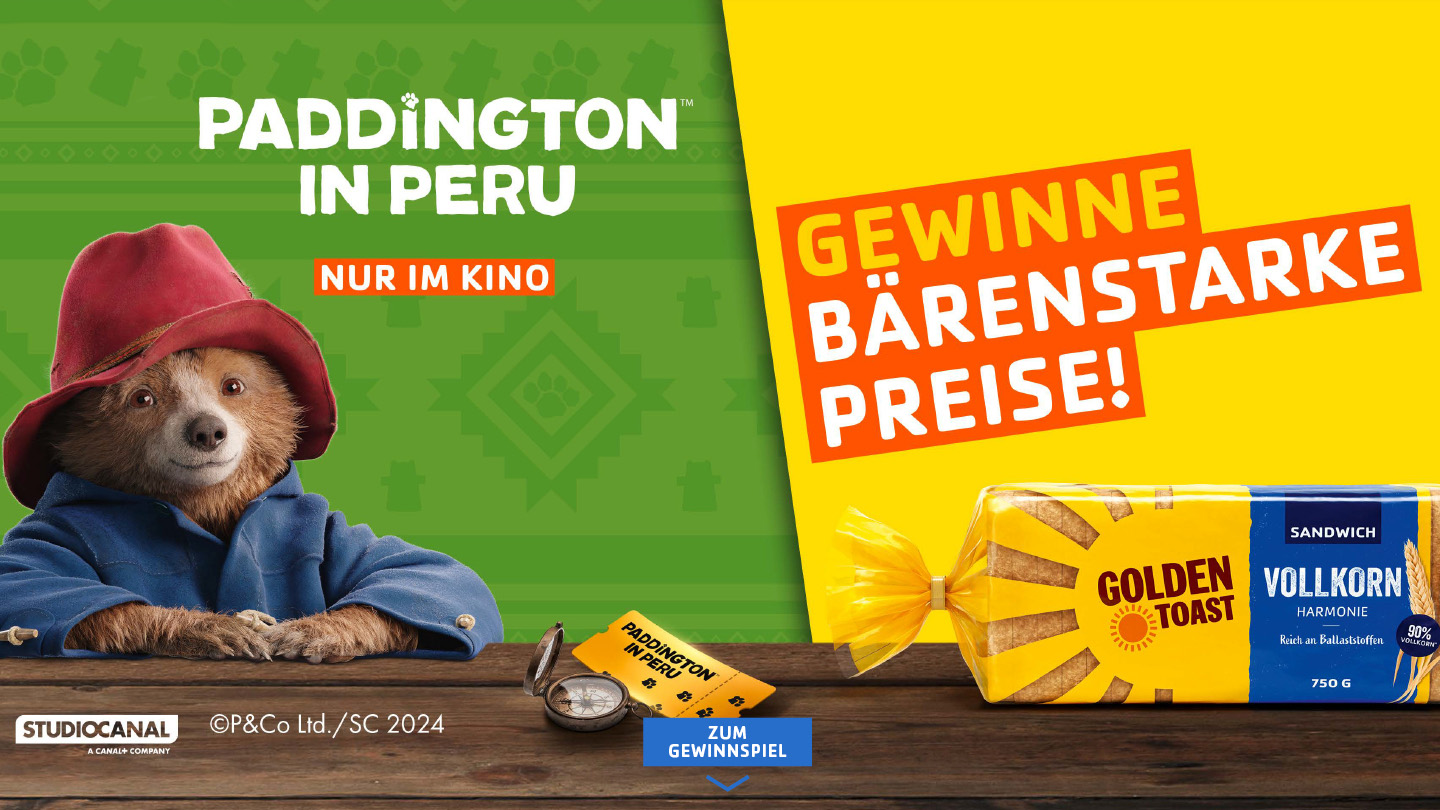 KOOPERATION
ZUM PADDINGTON-
FILMSTART